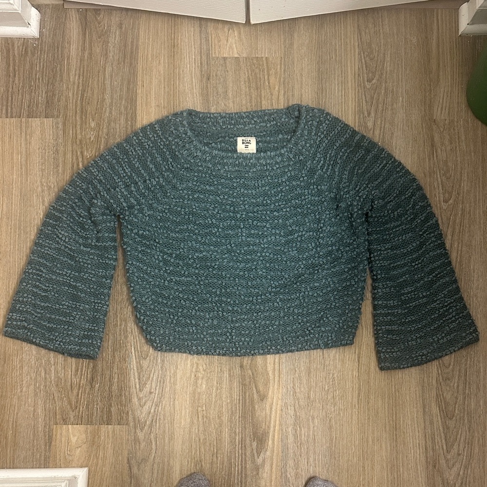 Billabong Off the Beat Textured Knit Off the Shoulder Sweater